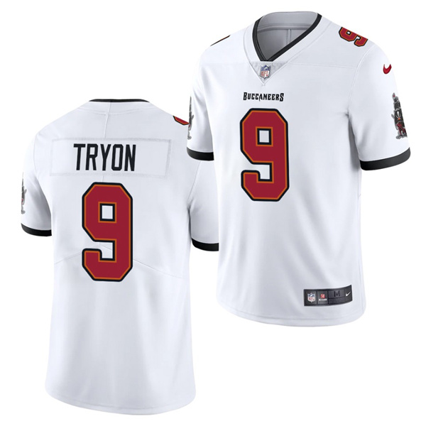 Men's Tampa Bay Buccaneers #9 Joe Tryon 2021 Draft White NFL Vapor Untouchable Limited Stitched Jersey Men's Tampa Bay Buccaneers #9 Joe Tryon 2021 Draft White NFL Vapor Untouchable Limited Stitched Jersey